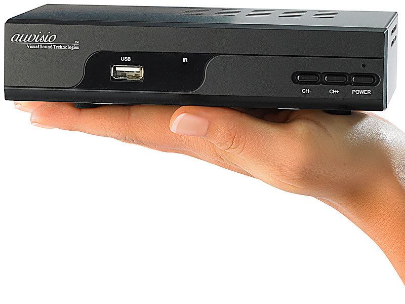 auvisio Digitaler HD-Sat-Receiver DSR-395U.mini mit Full HD-Player; SAT-Receiver SAT-Receiver SAT-Receiver SAT-Receiver 