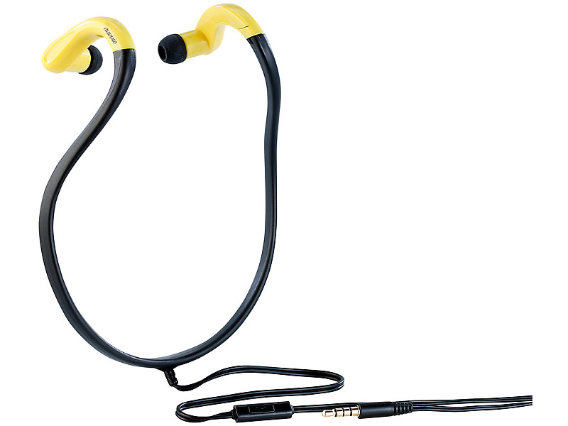 auvisio Stereo-Sport-Headset BN-900.gold mit Nacken-Bügel; Ohrhörer MP3-Player Ohrhörer MP3-Player Ohrhörer MP3-Player Ohrhörer MP3-Player 