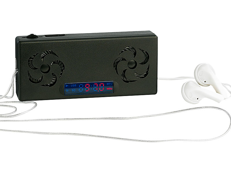 auvisio Mobile Soundstation MSS-220.mini mit MP3-Player & UKW-Radio; MP3- & Video Player MP3- & Video Player 