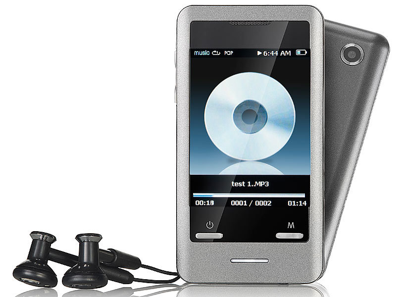 auvisio Touchscreen-MP3 & Video-Player mit Kamera DMP-640.touch; FM-Transmitter, MP3 Soundstations FM-Transmitter, MP3 Soundstations 