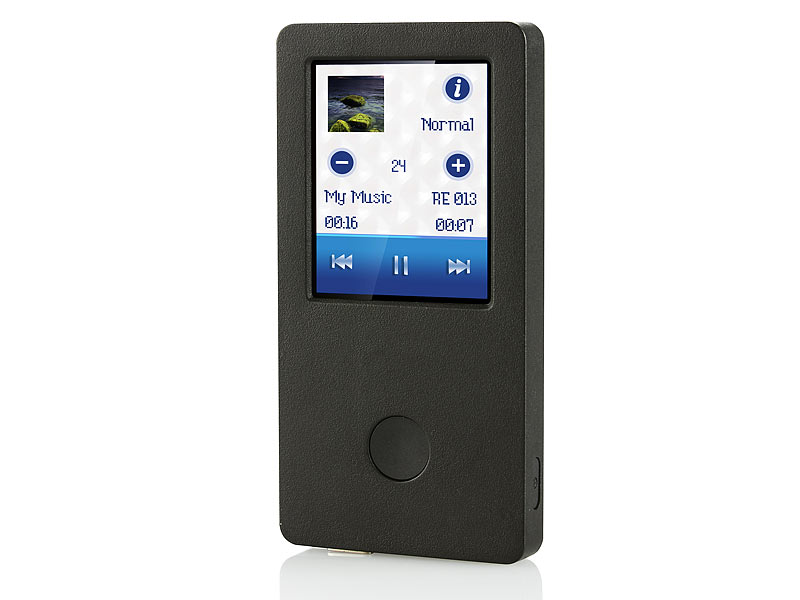 auvisio MP3 & Video-Player DMP-320.touch mit 1,8" Touchscreen; FM-Transmitter, MP3 Soundstations FM-Transmitter, MP3 Soundstations 