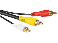 auvisio Composite-Video-Kabel 3x Cinch-Stecker auf 3x Cinch-Stecker, 1,5 m; 4K-HDMI-Kabel mit Netzwerkfunktion (HEC) 4K-HDMI-Kabel mit Netzwerkfunktion (HEC) 4K-HDMI-Kabel mit Netzwerkfunktion (HEC) 