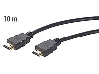 auvisio High-Speed-HDMI-Kabel für 4K, 3D & Full HD, HEC, schwarz, 10 m
