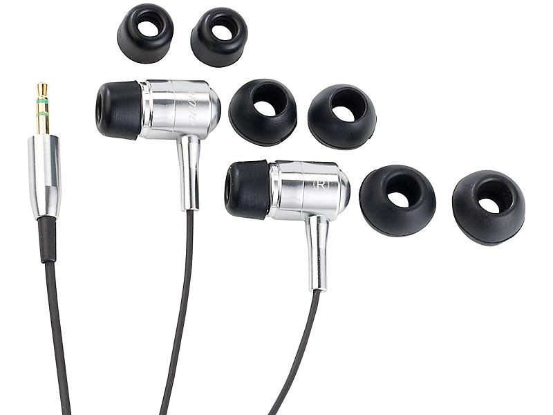 auvisio Premium-Stereo-Ohrhörer 'Bass Tube' 2,5 mm Klinke; Ohrhörer MP3-Player Ohrhörer MP3-Player Ohrhörer MP3-Player Ohrhörer MP3-Player 