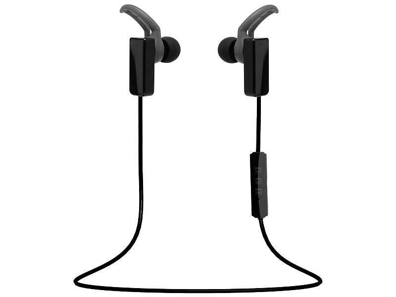 auvisio Bluetooth-4.1-Sport-Headset, In-Ear; Ohrhörer MP3-Player Ohrhörer MP3-Player Ohrhörer MP3-Player Ohrhörer MP3-Player 