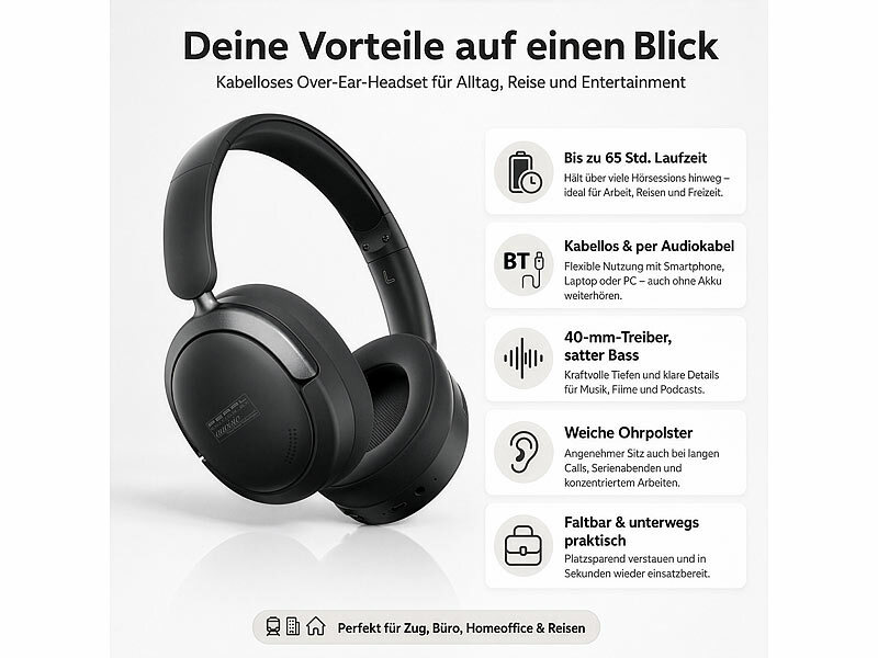 ; On-Ear-Headsets mit Bluetooth On-Ear-Headsets mit Bluetooth On-Ear-Headsets mit Bluetooth