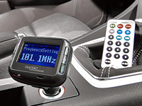 auvisio FM-Transmitter "Talk 'n Music" (refurbished); MP3- & Video Player 
