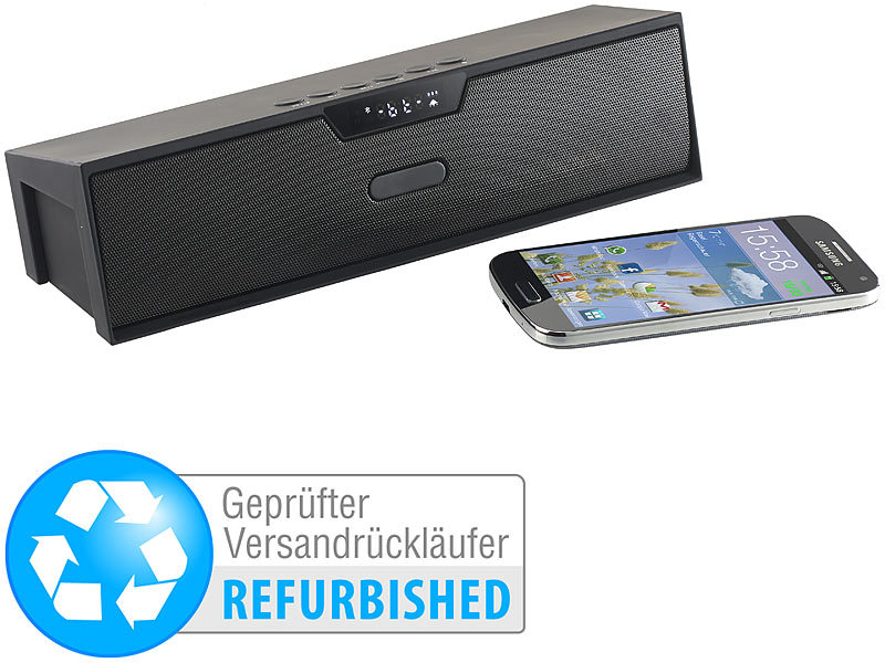 ; Mobiler Stereo-Lautsprecher mit Bluetooth 
