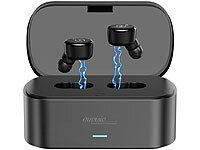 auvisio in Ear Ohrhörer, TV Earphone, TV Funk-Hörsystem; In-Ear-Stereo-Kopfhörer, Over-Ear-Headsets mit Bluetooth In-Ear-Stereo-Kopfhörer, Over-Ear-Headsets mit Bluetooth In-Ear-Stereo-Kopfhörer, Over-Ear-Headsets mit Bluetooth 