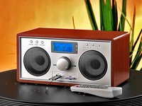 auvisio Nostalgisches Hightech-MP3-Radio mit USB & SD-Cardreader Küchenradio