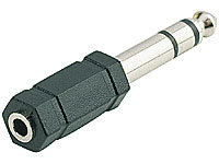 auvisio Audio-Adapter 3,5-mm-Klinken-Buchse auf 6,3-mm-Klinken-Stecker