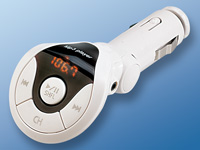 auvisio Stereo-FM-Transmitter mit USB für MP3-Musik im Autoradio
