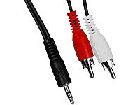 auvisio Stereo-Audio-Kabel, 2x Cinch-Stecker auf 3,5-mm-Klinken-Stecker, 5 m; 4K-HDMI-Kabel mit Netzwerkfunktion (HEC) 4K-HDMI-Kabel mit Netzwerkfunktion (HEC) 4K-HDMI-Kabel mit Netzwerkfunktion (HEC) 