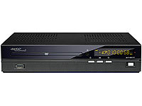 auvisio Digitaler 3in1-Sat-Receiver "DSR-240.DVD" +DVD-Player, Aufnahme-Option; Sat-Antennenkabel, DVB-T2-Receiver 