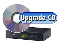 auvisio Upgrade-CD zur Aktivierung der Aufnahmefunktion für DSR-390U.mini; Sat-Antennenkabel, DVB-T2-Receiver 