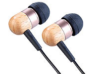 auvisio Stereo Headset mit hochwertigen Echtholz-Gehäuse; Kabel-Kopfhörer Kabel-Kopfhörer 
