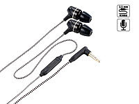 auvisio Ohrhörer 'High Quality Bass' mit Kabelfernbedienung & IST-Technologie; Kabel-Kopfhörer Kabel-Kopfhörer 