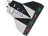 auvisio Externe dual USB-Soundkarte "Virtual 7.1"