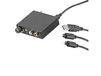 auvisio Audio-Konverter digital (TOSLINK/Koaxial) zu analog, Lautstärkeregler