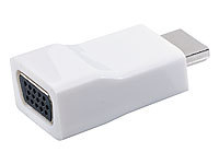 auvisio HDMI-VGA-Adapter (HDMI-Stecker auf VGA-Buchse); HD-Sat-Receiver 