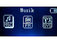 ; FM-Transmitter und MP3-Player für Musik zum unterwegs anhören 