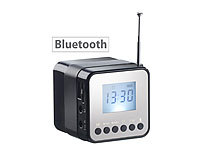 auvisio Mini-MP3-Station MPS-560.cube mit Bluetooth, Radio & Wecker, 8 Watt