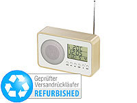 auvisio Design-FM-Radiowecker mit digitaler Versandrückläufer