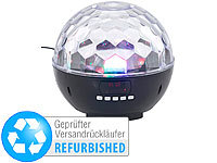 auvisio Mobile Discokugel mit Lautsprecher, Versandrückläufer