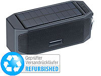 auvisio Solar-Lautsprecher mit Bluetooth 3.0, Freisprecher, Versandrückläufer