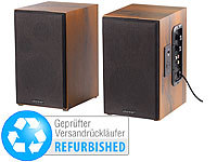auvisio Aktives Stereo-Regallautsprecher-Set (Versandrückläufer); PC-Lautsprecher, Stereo, USB 