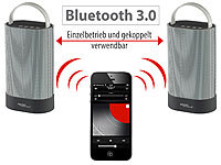 auvisio Stereo-Lautsprecher Duo MSS-200.btd, mit Bluetooth, 30 Watt