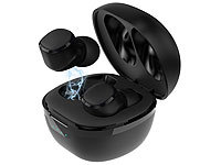 auvisio In-Ear-Stereo-Headset mit Bluetooth 5, Ladebox, bis 22, Std. Spielzeit; In-Ear-Stereo-Headsets mit Bluetooth In-Ear-Stereo-Headsets mit Bluetooth In-Ear-Stereo-Headsets mit Bluetooth In-Ear-Stereo-Headsets mit Bluetooth 