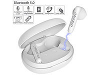 auvisio In-Ear-Stereo-Headset mit Bluetooth, Ladebox, Google Assistant & Siri; In-Ear-Stereo-Headsets mit Bluetooth In-Ear-Stereo-Headsets mit Bluetooth In-Ear-Stereo-Headsets mit Bluetooth In-Ear-Stereo-Headsets mit Bluetooth 