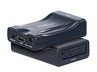 camellia Tragbarer Scart zum HDMI Konverter Scart zum HDMI Videokonverter Universal-Konverter für analogen Scart-Eingang HDMI 1080p Ausgang schwarz 