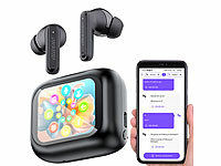 auvisio KI Übersetzer Kopfhörer, Sprachübersetzer Kopfhörer; In-Ear-Stereo-Headsets mit Bluetooth In-Ear-Stereo-Headsets mit Bluetooth In-Ear-Stereo-Headsets mit Bluetooth 