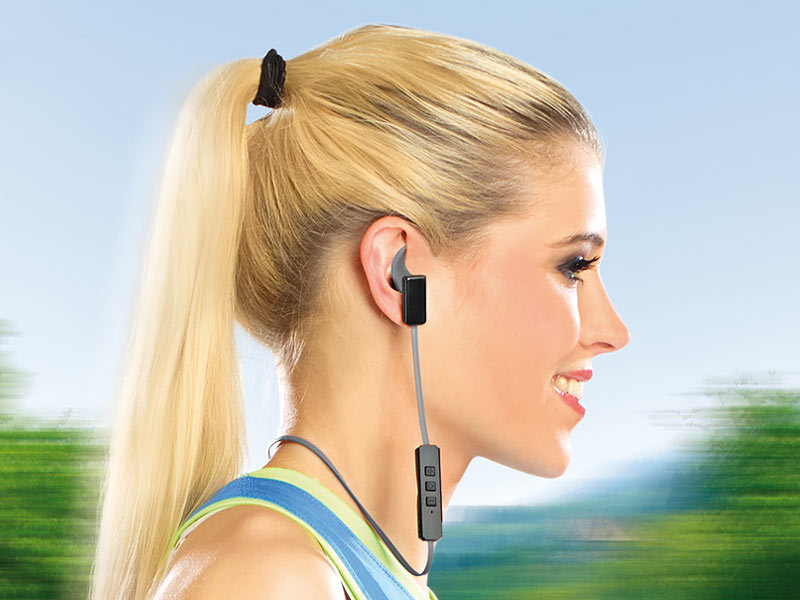 ; Kabelloses In-Ear-Stereo-Headsets mit Bluetooth und Lade-Etuis 