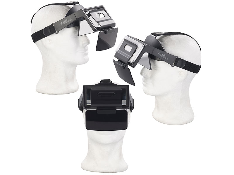 Augmented-Reality 69° Sichtfeld und Video-Brille für Smartphones Virtual Reality Brille auvisio FPV Brille