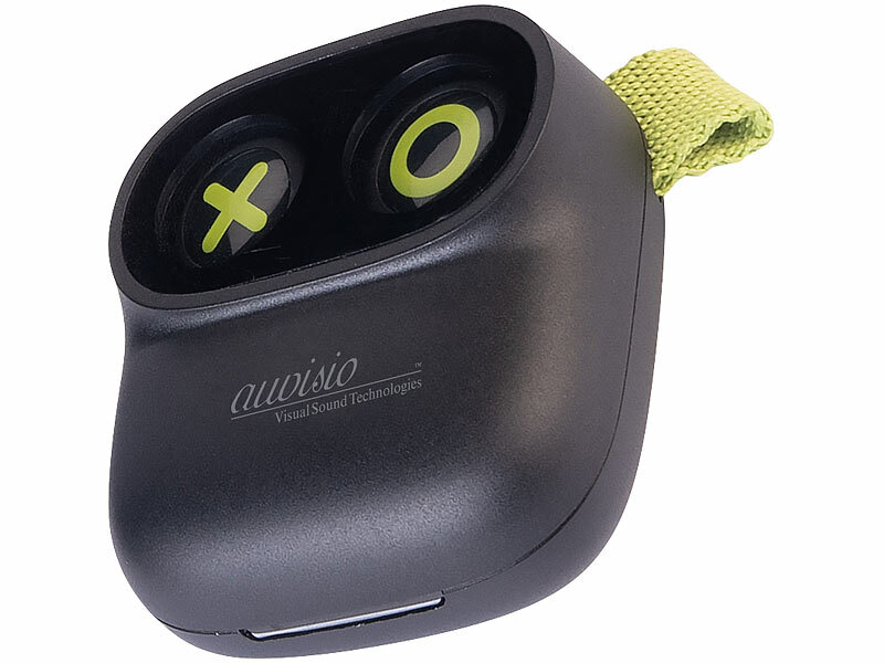 ; Kabelloses In-Ear-Stereo-Headsets mit Bluetooth und Lade-Etuis Kabelloses In-Ear-Stereo-Headsets mit Bluetooth und Lade-Etuis 