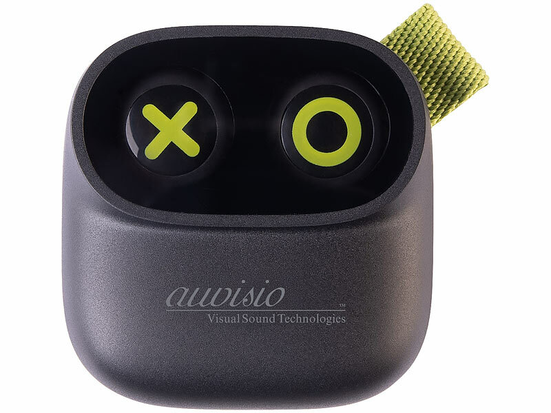 ; Kabelloses In-Ear-Stereo-Headsets mit Bluetooth und Lade-Etuis Kabelloses In-Ear-Stereo-Headsets mit Bluetooth und Lade-Etuis 