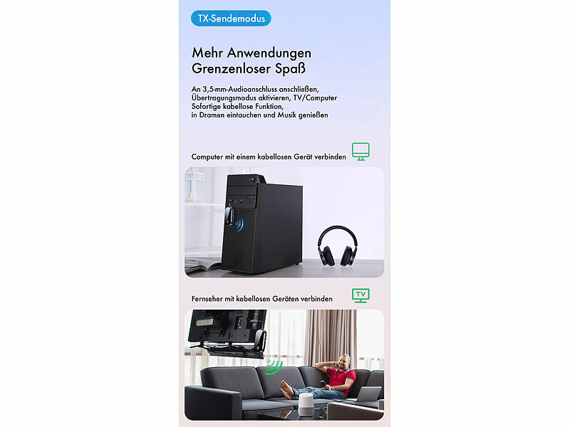 ; Audioadapter mit Bluetooth und Freisprech-Funktion, Audio-Transmitter mit Bluetooth Audioadapter mit Bluetooth und Freisprech-Funktion, Audio-Transmitter mit Bluetooth Audioadapter mit Bluetooth und Freisprech-Funktion, Audio-Transmitter mit Bluetooth
