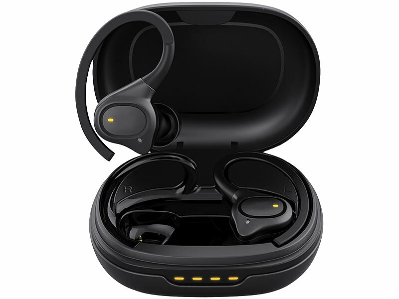 ; Kabelloses In-Ear-Stereo-Headsets mit Bluetooth und Lade-Etuis Kabelloses In-Ear-Stereo-Headsets mit Bluetooth und Lade-Etuis Kabelloses In-Ear-Stereo-Headsets mit Bluetooth und Lade-Etuis 