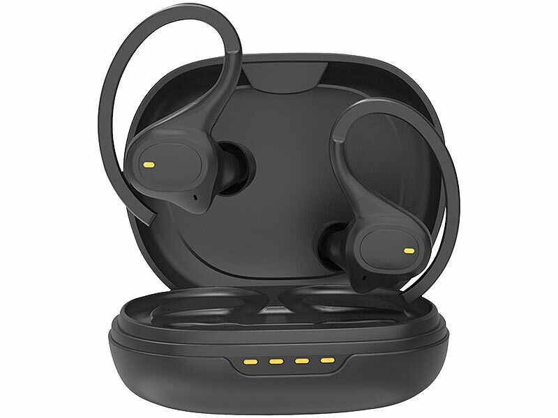 ; Kabelloses In-Ear-Stereo-Headsets mit Bluetooth und Lade-Etuis Kabelloses In-Ear-Stereo-Headsets mit Bluetooth und Lade-Etuis Kabelloses In-Ear-Stereo-Headsets mit Bluetooth und Lade-Etuis 