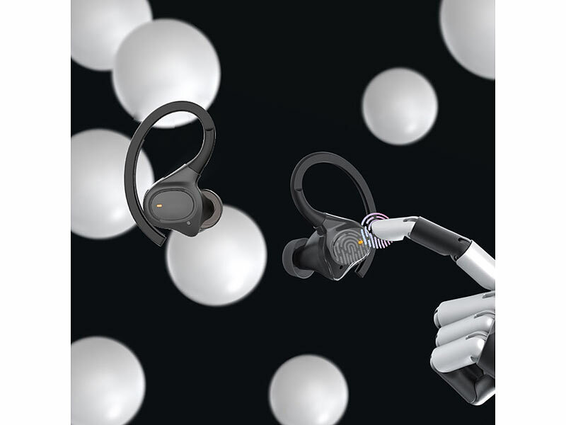 ; Kabelloses In-Ear-Stereo-Headsets mit Bluetooth und Lade-Etuis Kabelloses In-Ear-Stereo-Headsets mit Bluetooth und Lade-Etuis Kabelloses In-Ear-Stereo-Headsets mit Bluetooth und Lade-Etuis 