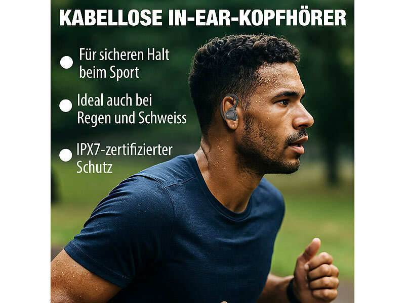 ; Kabelloses In-Ear-Stereo-Headsets mit Bluetooth und Lade-Etuis Kabelloses In-Ear-Stereo-Headsets mit Bluetooth und Lade-Etuis Kabelloses In-Ear-Stereo-Headsets mit Bluetooth und Lade-Etuis 